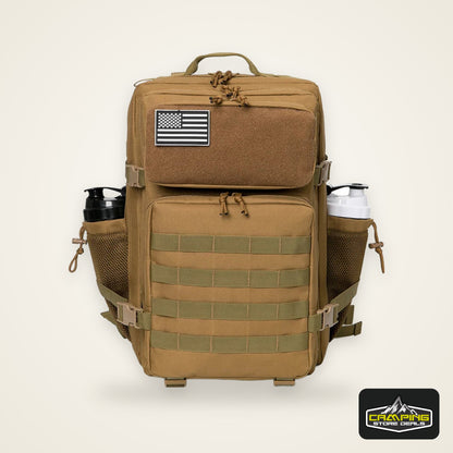 45L Tactical Backpack Survival Bag Hunting MOLLE Backpack GYM For Men EDC Outdoor Hiking Rucksack With Bottle Holder