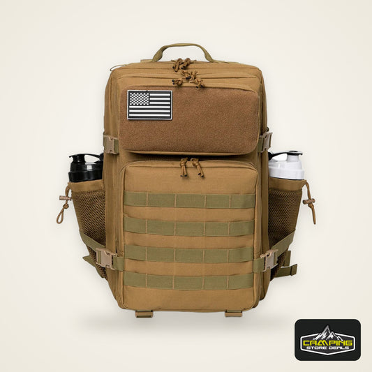 45L Tactical Backpack Survival Bag Hunting MOLLE Backpack GYM For Men EDC Outdoor Hiking Rucksack With Bottle Holder