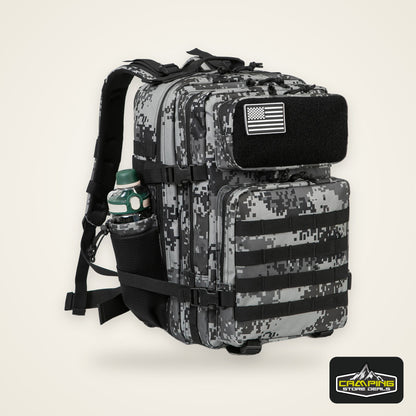 45L Tactical Backpack Survival Bag Hunting MOLLE Backpack GYM For Men EDC Outdoor Hiking Rucksack With Bottle Holder