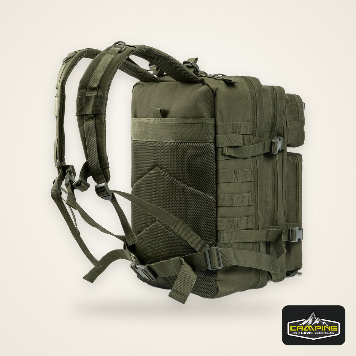 45L Tactical Travel Backpack Molle Large Capacity Multi Pocket Storage Bag Durable Wear Resistant Camping Hiking Trekking Bushcraft Daypack Heavy Duty Rucksack For Men Women Business Trips Mountain Climbing Daily Commute Lugg