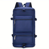Large Capacity Waterproof Nylon Backpack with Dry/Wet Separation, Shoe Compartment - Adjustable Straps, Multi-Functional Outdoor Hiking and Camping Bag for Men and Women, Purple, Backpack for Travel