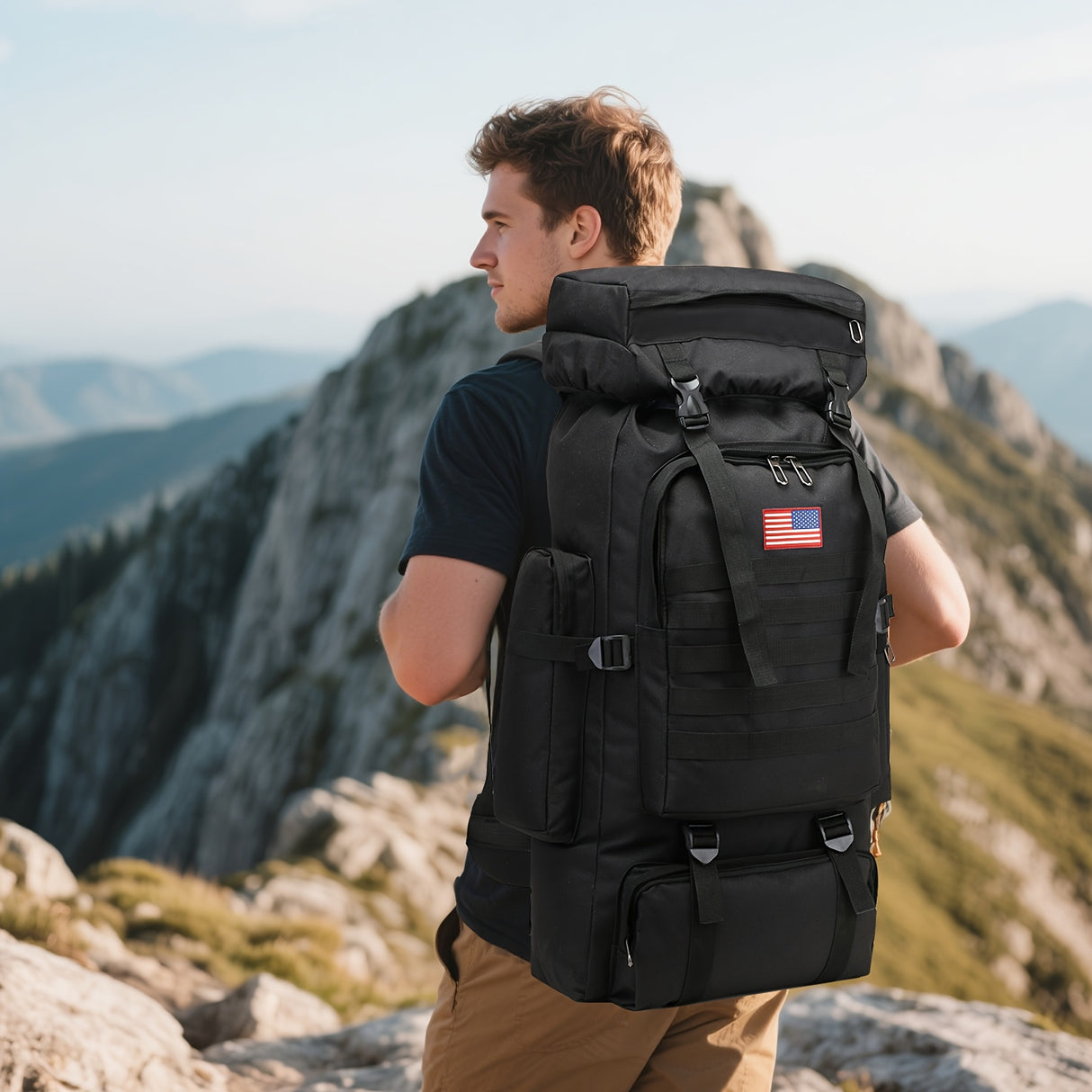 [Lightweight | Hiking] 80L Lightweight Hiking Backpack | Camping Backpack Packable Backpacking Daypack For Men Travel Climbing Outdoor Sports Tactical Backpack