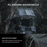 NOVSIGHT Black Roof Top Hard Shell Rooftop Tent 2-3 People Car Camping All Season with Luggage Rack Waterproof Rooftop Tent for for Jeep SUV Truck Overland Car Roof Tent For Camping with Ladder