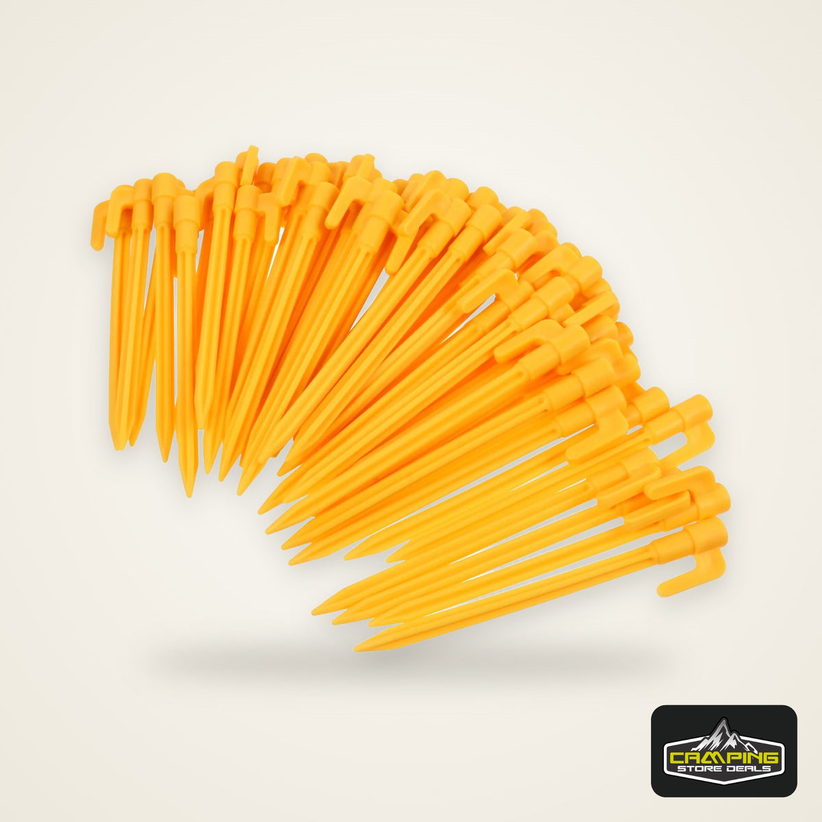 50 Pcs Tent Pegs Anti Wind Ground Stakes Camping Tools Outdoor Fixing Nails Plastic Tent Accessories Camping Hiking Gear