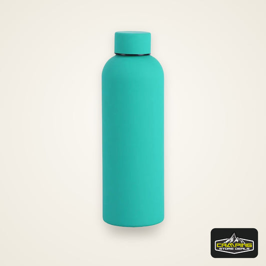 500/750ML Small Mouth Thermos Cup, Outdoor Stainless Steel Bottle, Rubber Paint Sports Kettle, Thickened Double Water Cup
