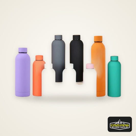 500/750ML Small Mouth Thermos Cup, Outdoor Stainless Steel Bottle, Rubber Paint Sports Kettle, Thickened Double Water Cup