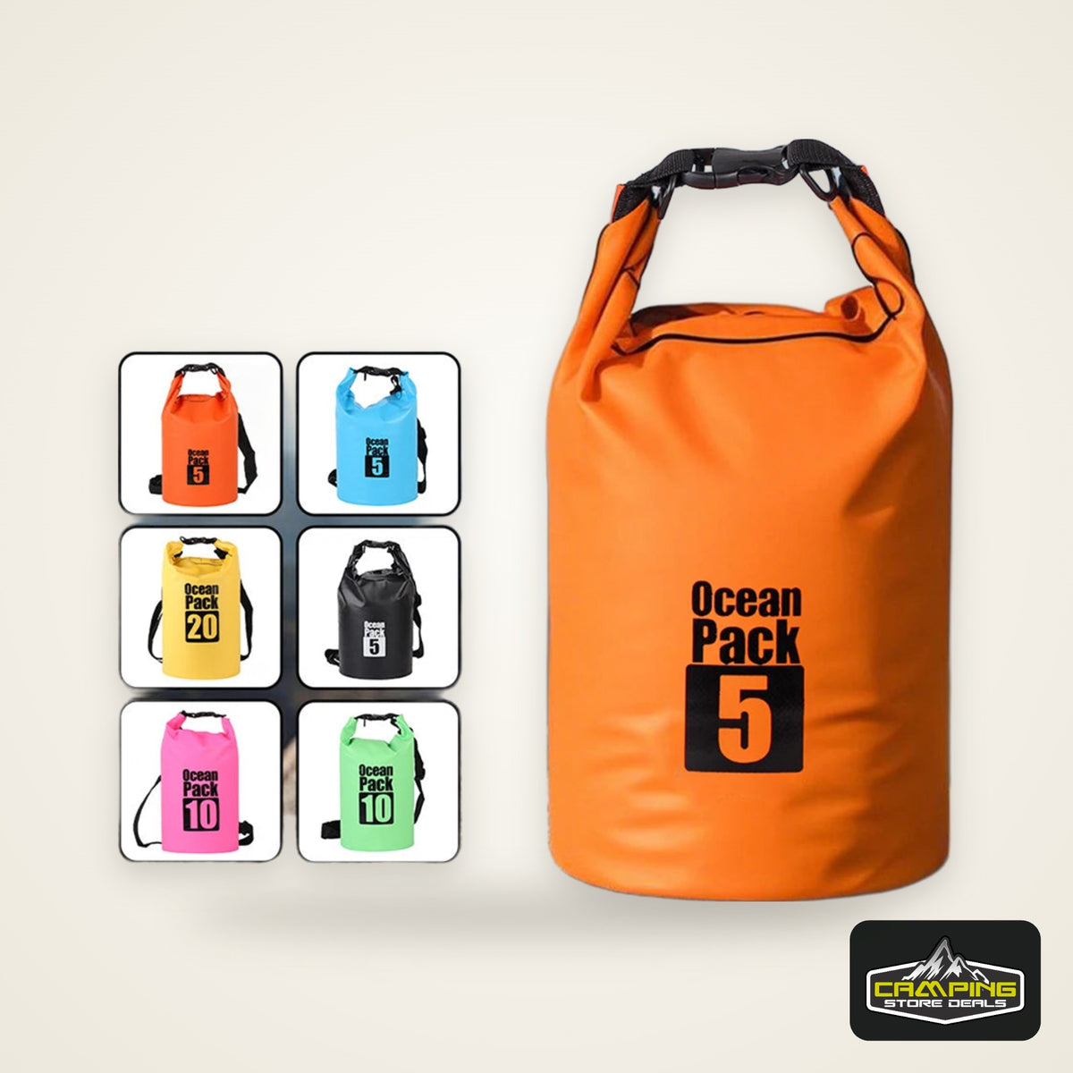 500D Waterproof Swimming Bag Dry Sack 5/10/15/20/30L Waterproof Floating Dry Gear Bags For Boating Fishing Rafting Swimming