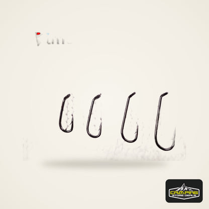 Bimoo 2X Dry Fly Hooks Black Nickel (50/100 Pack)