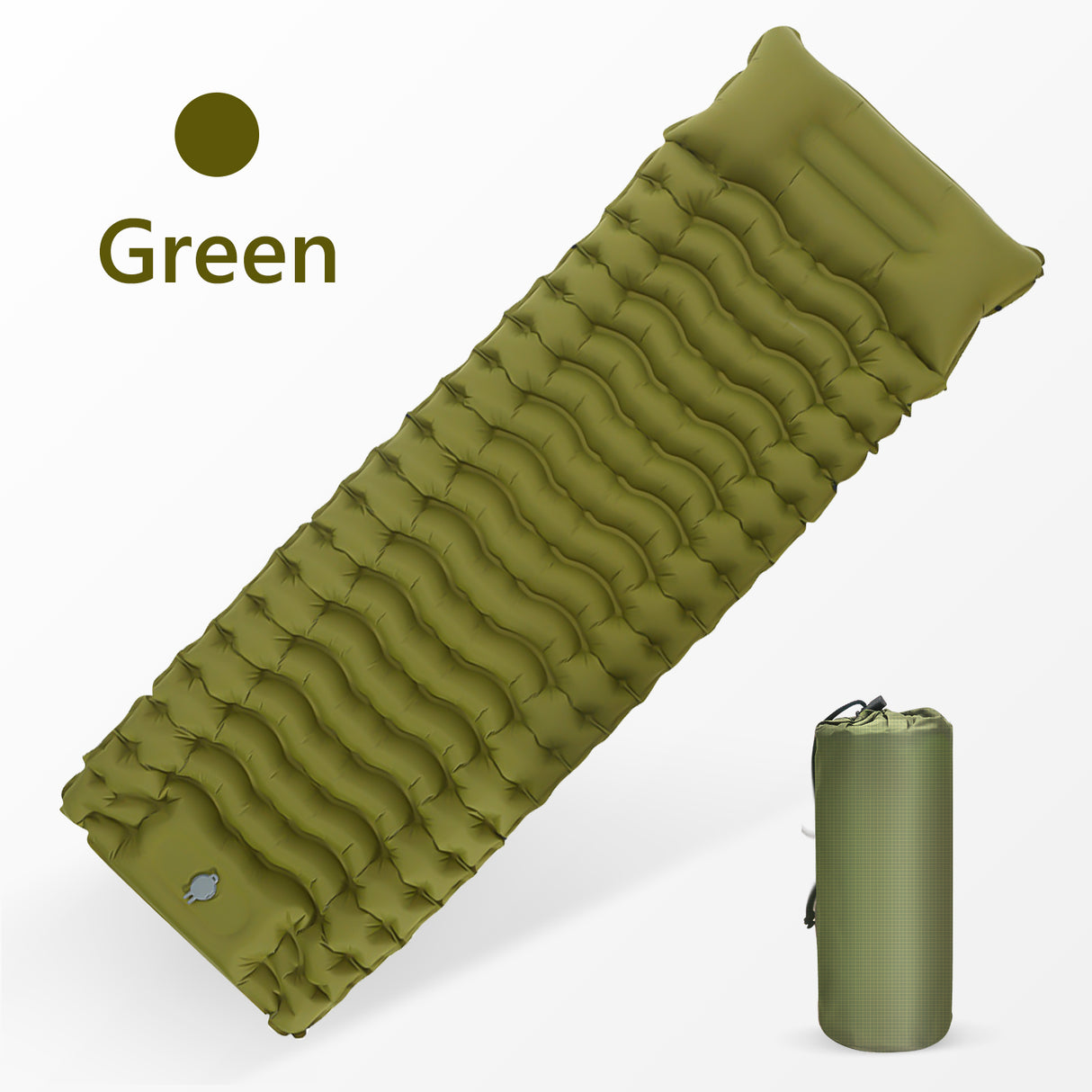 Outdoor Thicken Camping Mattress Ultralight Inflatable Sleeping Pad With Built-in Pillow & Pump Air Mat For Hiking Backpacking