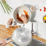 12pcs Nonstick Pots and Pans Set Granite Kitchen Cookware Set Suitable for Induction Electric and Gas Stoves Includes Frying Pans and Saucepans White