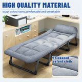 1pc Sleeping Cots For Adults, Portable & Foldable Bed With Mattress And Pillow, Heavy Duty Sturdy Frame For Camping, Travel, Room, Office