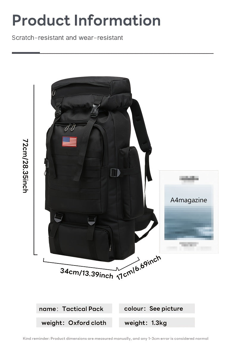 [Lightweight | Hiking] 80L Lightweight Hiking Backpack | Camping Backpack Packable Backpacking Daypack For Men Travel Climbing Outdoor Sports Tactical Backpack