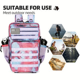 Waterproof Hiking Backpack - Durable Camping Bag for Outdoor Adventures with Rain Cover and Multiple Compartments