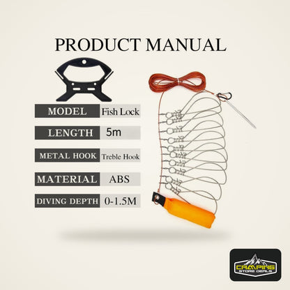 HOMEFISH 5m Fish Lock Stringer with Reel