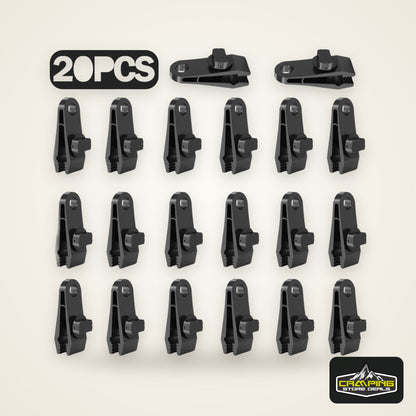 5or40 Pcs Tent Clip, Canopy Awning Clip, Tarpaulin Rope Clip, High Strength Tension Fastening, Suitable for Outdoor Camping