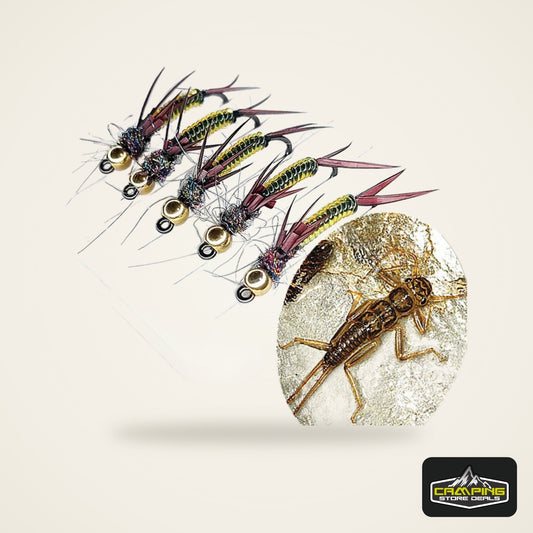 Stonefly Larvae Flies (5 Pack)
