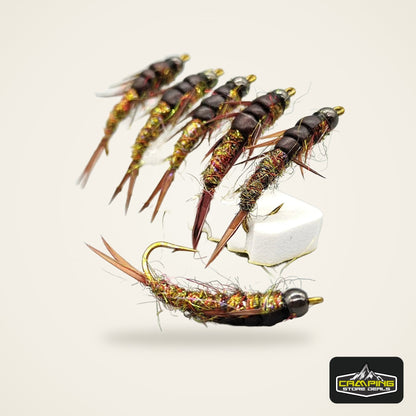 Realistic Stonefly Nymph Flies (5 Pack)