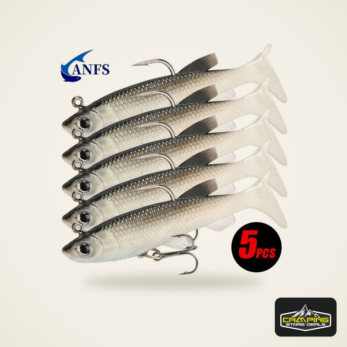 Soft Plastic Lure Kit 8cm (5 Pack)