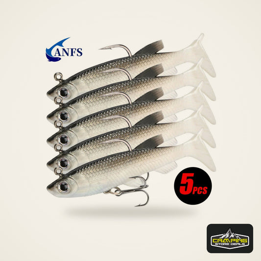 Soft Plastic Lure Kit 8cm (5 Pack)