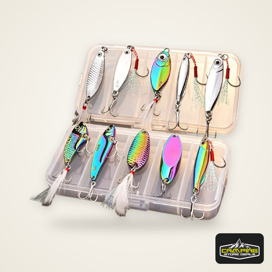 5pcs/lot Wobbler Lures 3g/10g/15g Metal Vib Fishing Lure Set Sinking Hard Metal VIB Sea Fishing Lures Artificial Pesca Bait