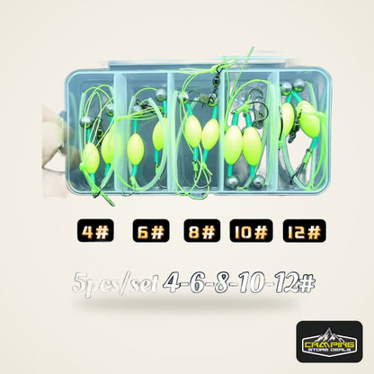 Salmon Double-Hook Fly Kit (5 Pack)