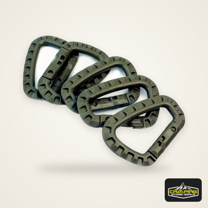 5pcs Tac Link Molle Belt D Buckle Clip ITW Keychain Outdoor Backpack Carabiner Hook Camping Climbing Equipment EDC Multi Tool