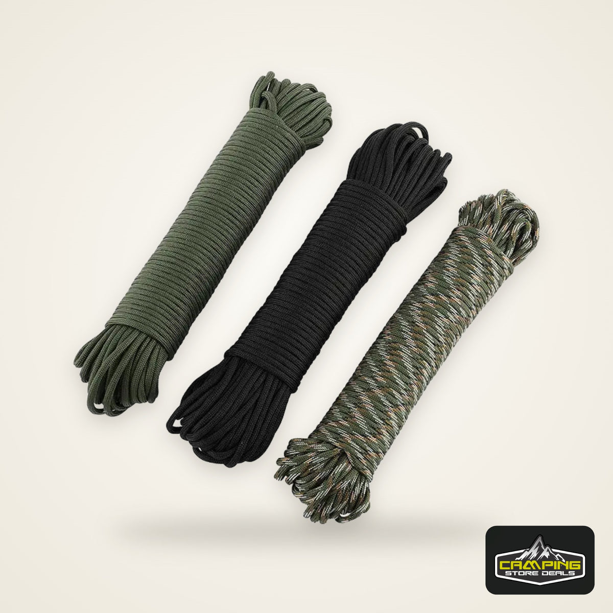6 Kindling 550 25/100FT 10-Core Paracord 4mm Outdoor Camping Survival Tool Fit PE Fire Rope Fishing Cotton Line Parachute Hiking