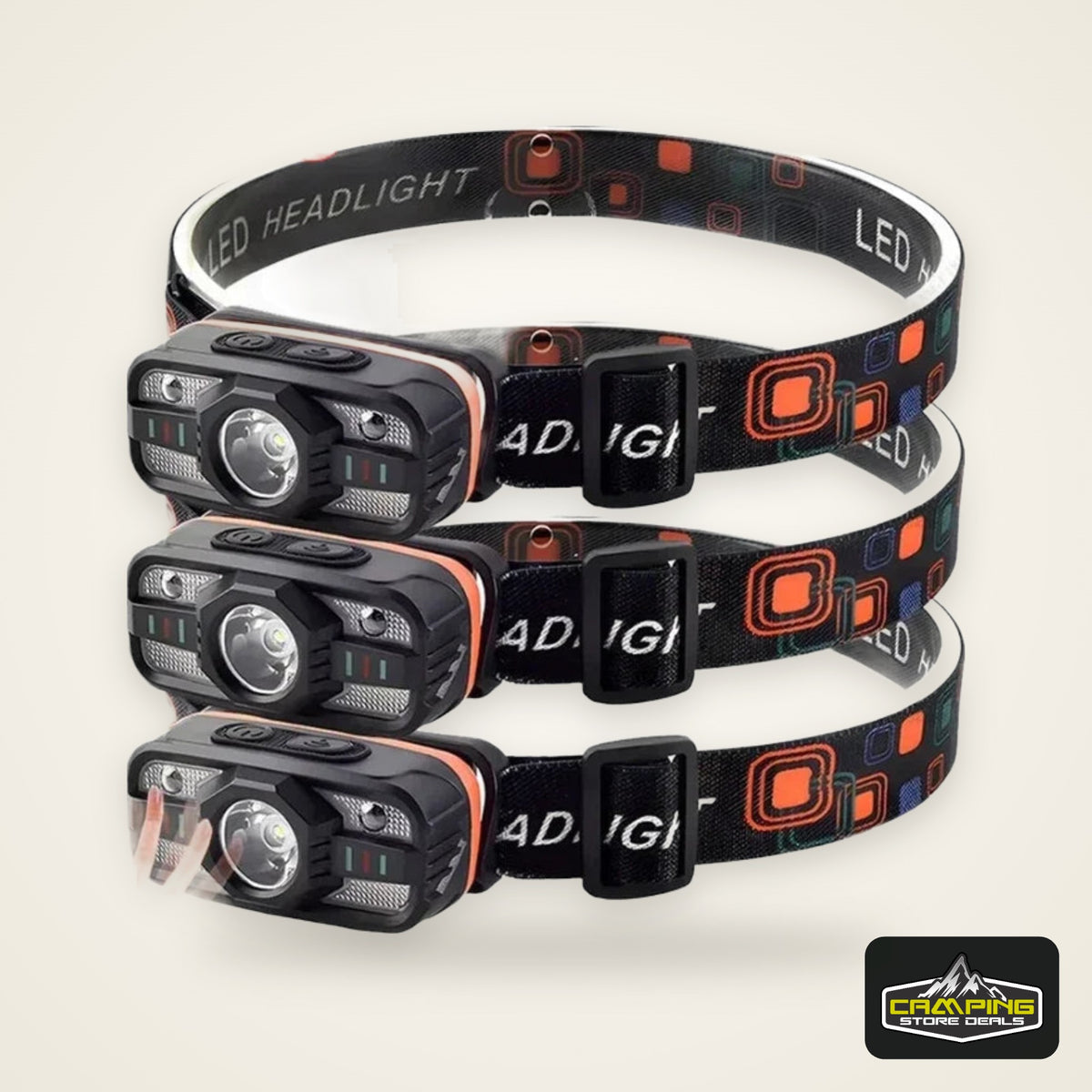 6 Lighting Modes USB Rechargeable LED Headlamp Portable Light with Built in Battery Fishing Head Torch Outdoor Camping Lantern