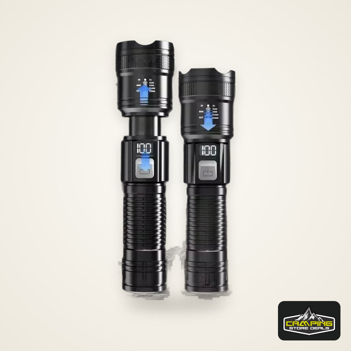6000000LM LED Flashlight Rechargeable High Power Military Tactical Flashlight Telescopic Zoom Torch Lamp Outdoor Camping Lantern