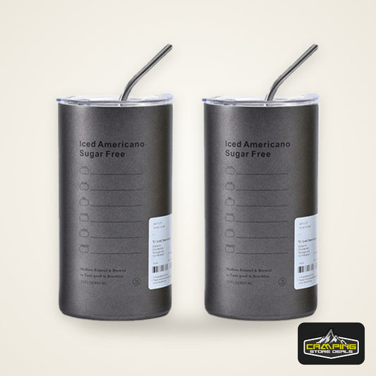 600ml Thermos Portable Stainless Steel Coffee Cup Thermos Bottle with Straw Insulation Drinkware Does Not Contain BPA