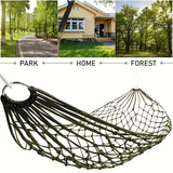 2pcs Portable Nylon Mesh Hammocks - Durable, Non-Woven Outdoor Relaxation Gear for Camping & Sports