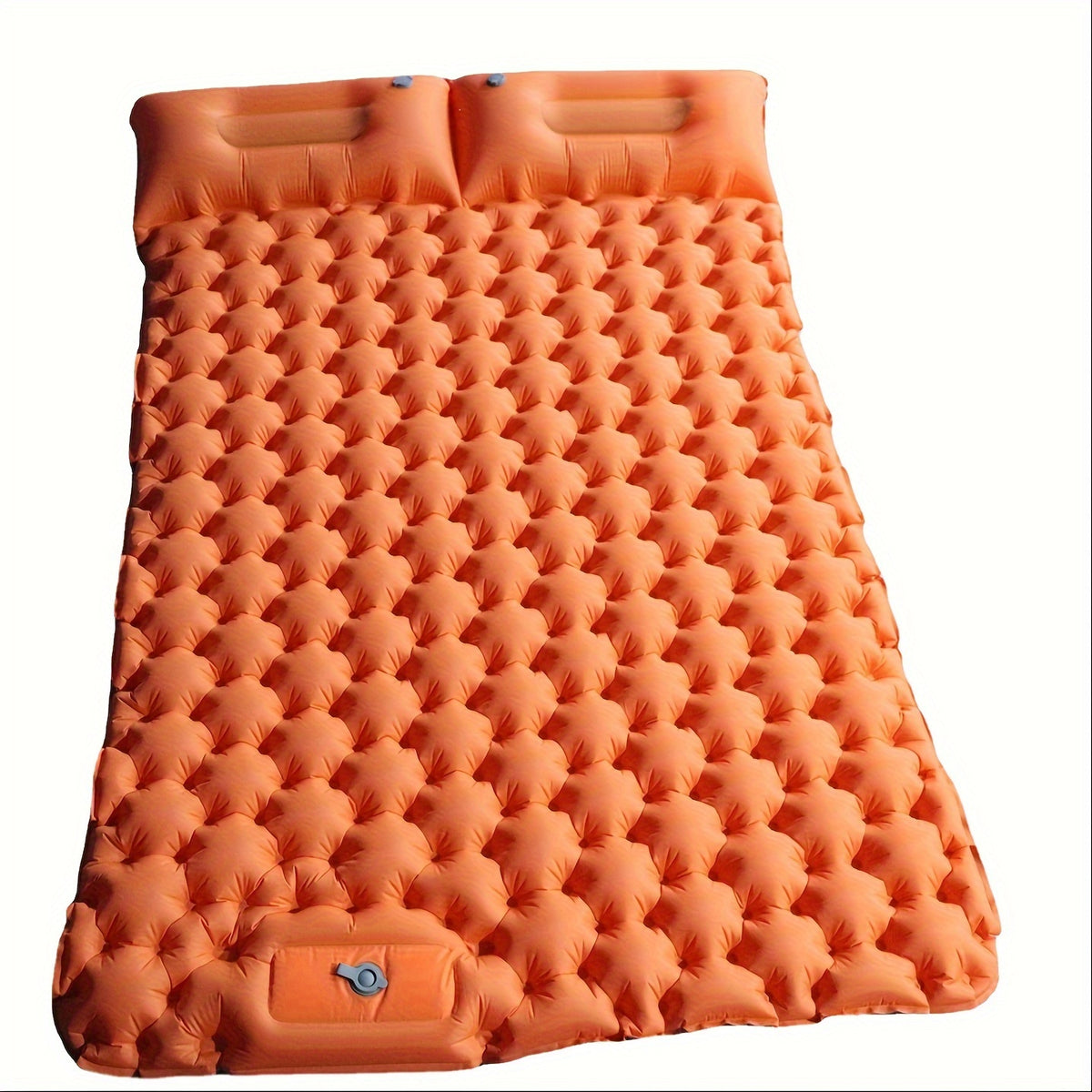 Portable 2-Person Waterproof TPU Coated Camping Air Mattress - Inflatable Bed with Built-in Pump, Compact Sleeping Pad, Carry Bag, and Repair Kit for Outdoor Camping, Hiking, Backpacking