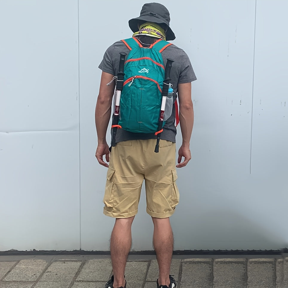 18L Outdoor Sports Backpack Ultra-light Large Capacity Folding Backpack Mountaineering Top Bag Suitable for Hiking, Cycling, Traveling, Business Trips, Commuting and Fitness Shock-absorbing Breathable Shoulder Straps Quick Fo