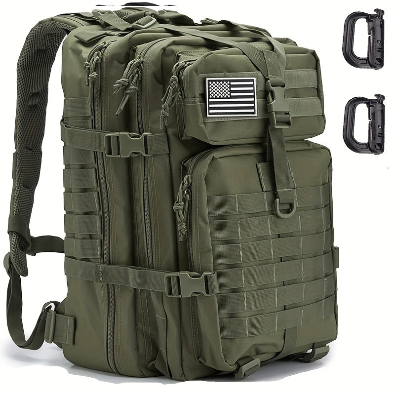 Outdoor Tactical Backpack, Waterproof MOLLE Hiking Camping Bag, Large Capacity Nylon Hiking Backpack For Men And Women