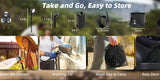 [Portable Shower] 6000mAh Portable Camping Shower | 5 Gallon Foldable Bucket & Filtered Shower Head - Battery/USB Powered Outdoor Shower for Hiking, Beach, Travel, Pet Bath, Car Washing, Surf & Boat Cleaning, Highquality Comp