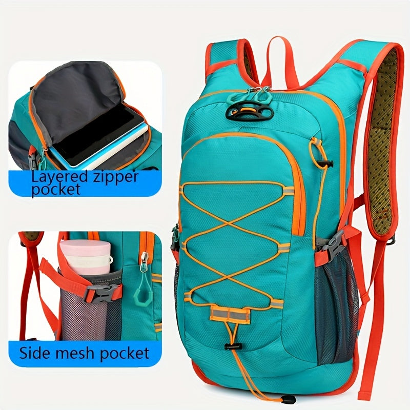 Large Capacity Multi-Functional Outdoor Cycling Backpack - Lightweight, Nylon Travel Bag for Men and Women, Adjustable Straps, Zip Closure, Ideal for Hiking, Mountaineering, and Casual Travel, Travel Backpack