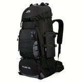 [Durable Hiking Backpack] Durable 90L Large Capacity Hiking Backpack | Multi-Compartment Design for Outdoor Trekking, Camping & Travel, with Adjustable Straps, Laptop Sleeve, and Front Zipper Closure, Hiking Gear