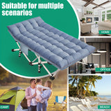 Oversize XXL Folding Camping Cot Extra Wide Heavy Duty Guest Bed with Mattress Max Load 700lbs Cots for Sleeping for Adults Kids Portable Bed Travel for Outdoor Beach Garden Fishing Vacation 79" L X 32" W X 18" H Camping Hunt