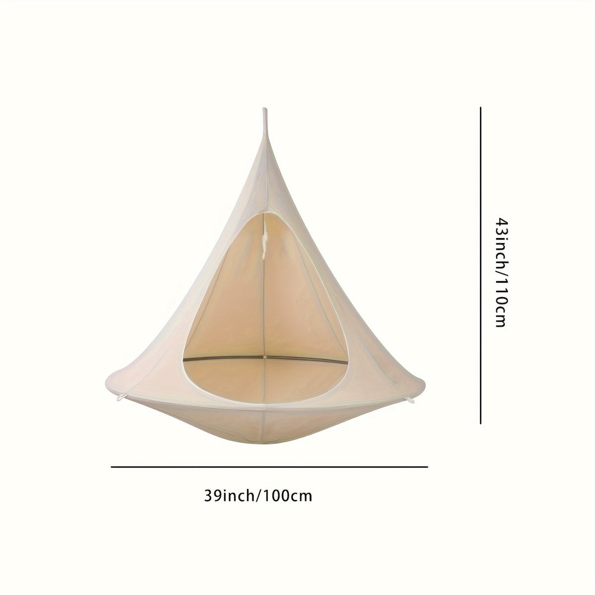 [Cozy Butterfly Swing Hammock Chair] Portable Butterfly-Shaped Swing Hammock - Cozy Outdoor Hanging Rope Chair with Wooden Frame & Metal Hardware, Ideal for Camping & Garden Leisure, Easy-Clean Non-Woven Material, Hammocks fo