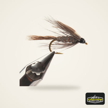 March Brown Soft Hackle Wet Flies #12 (6 Pack)