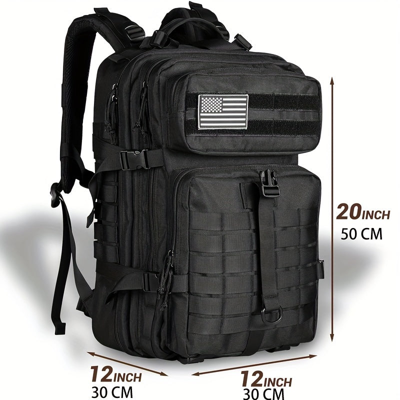 Outdoor Tactical Backpack, Waterproof MOLLE Hiking Camping Bag, Large Capacity Nylon Hiking Backpack For Men And Women