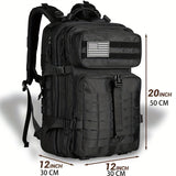 Outdoor Tactical Backpack, Waterproof MOLLE Hiking Camping Bag, Large Capacity Nylon Hiking Backpack For Men And Women