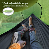 Camping Hammock, Hammock with Mosquito Net 118" x 71" Portable 2 Person Hammock Lightweight Hammocks Tent with Tree Straps for Backpacking Hiking Backyard Camping Outdoor