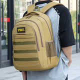 Men'S Camo Large Capacity Backpack - Durable Nylon, Multiple Compartments, Zip Closure, Ideal for Hiking, Travel & School, Outdoor Backpack|Camouflage Backpack|Secure Zipper Closure, Backpack for Trave