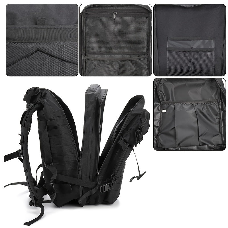 Outdoor Tactical Backpack, Waterproof MOLLE Hiking Camping Bag, Large Capacity Nylon Hiking Backpack For Men And Women