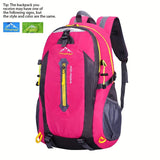1 Breathable Nylon Large Capacity Lightweight Mountaineering Bag, Hiking Bag, Travel Bag, Outdoor Camping Bag, Computer Bag