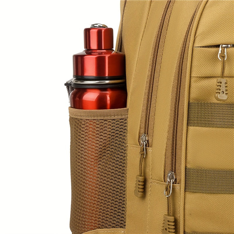 Men'S Camo Large Capacity Backpack - Durable Nylon, Multiple Compartments, Zip Closure, Ideal for Hiking, Travel & School, Outdoor Backpack|Camouflage Backpack|Secure Zipper Closure, Backpack for Trave
