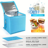 Reusable Insulated Grocery Shopping Bag, Food Delivery Bag, Cooler Bag, Reusable Camping Bag