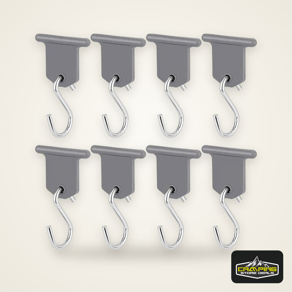 8 Pcs S Shaped Camping Awning Hooks Clips RV Tent Hangers Light Hangers With Holes For Caravan Camperb Accessories