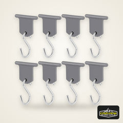 S-Shaped Awning Hooks – 8 Pack RV & Tent Light Hangers